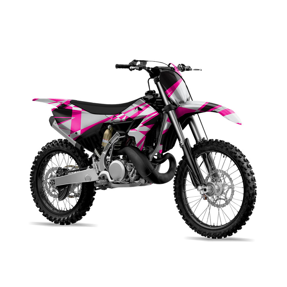 Sharp Magenta Tiger Dirt Bike Wraps