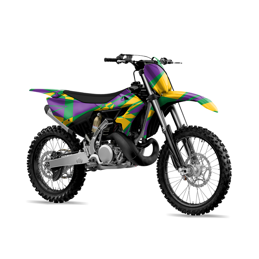Sharp Mardi Gras Dirt Bike Wraps