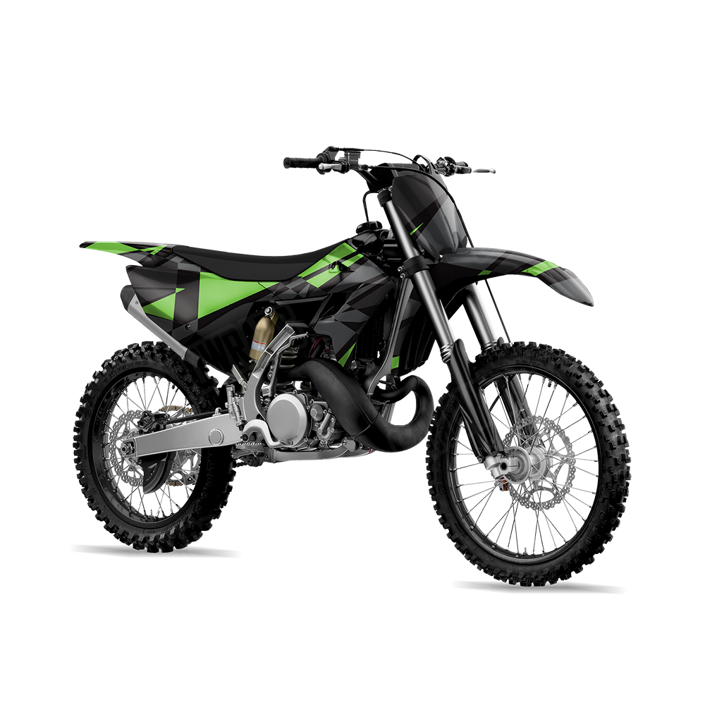 Sharp Metro Green Dirt Bike Wraps