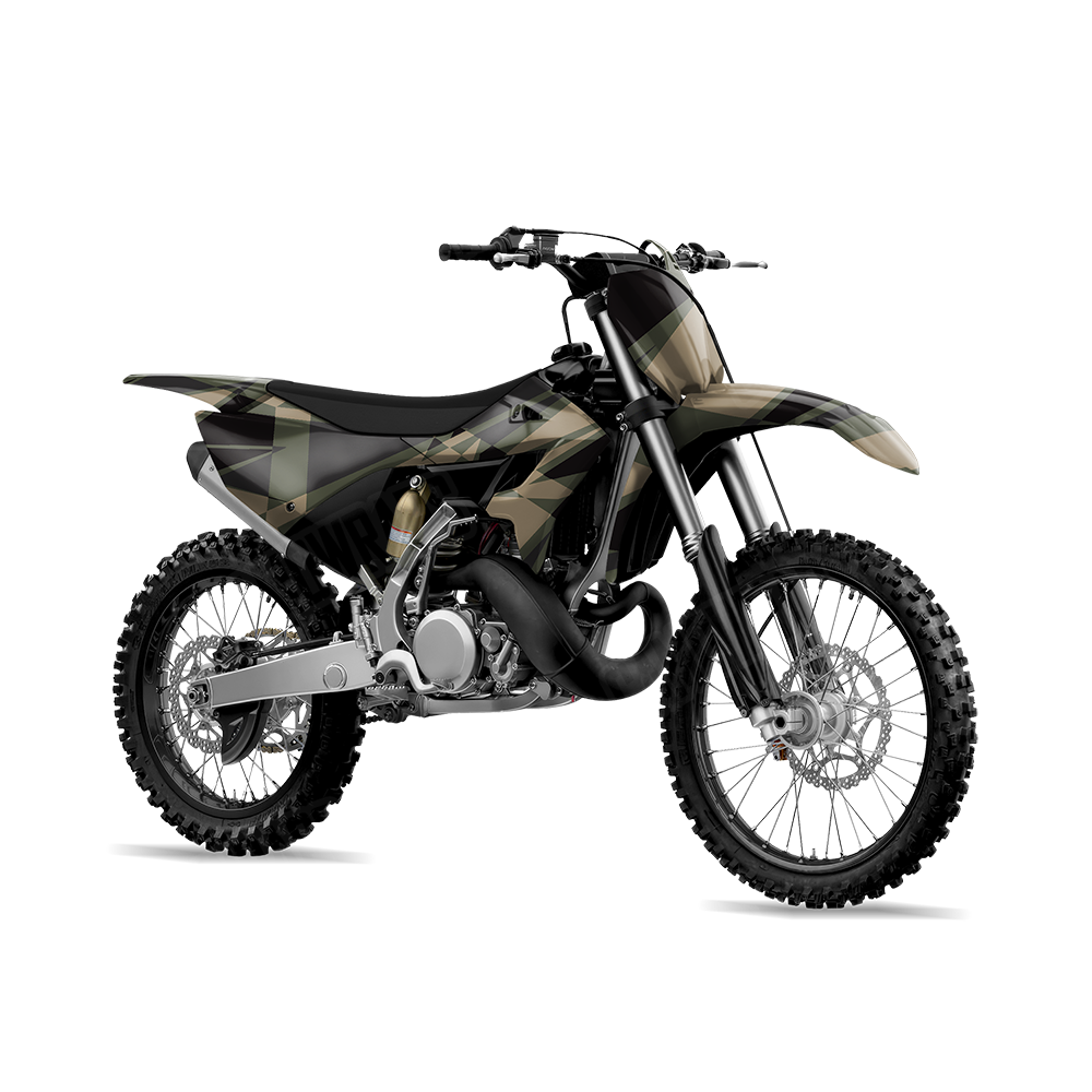 Sharp Militant Charcoal Dirt Bike Wraps