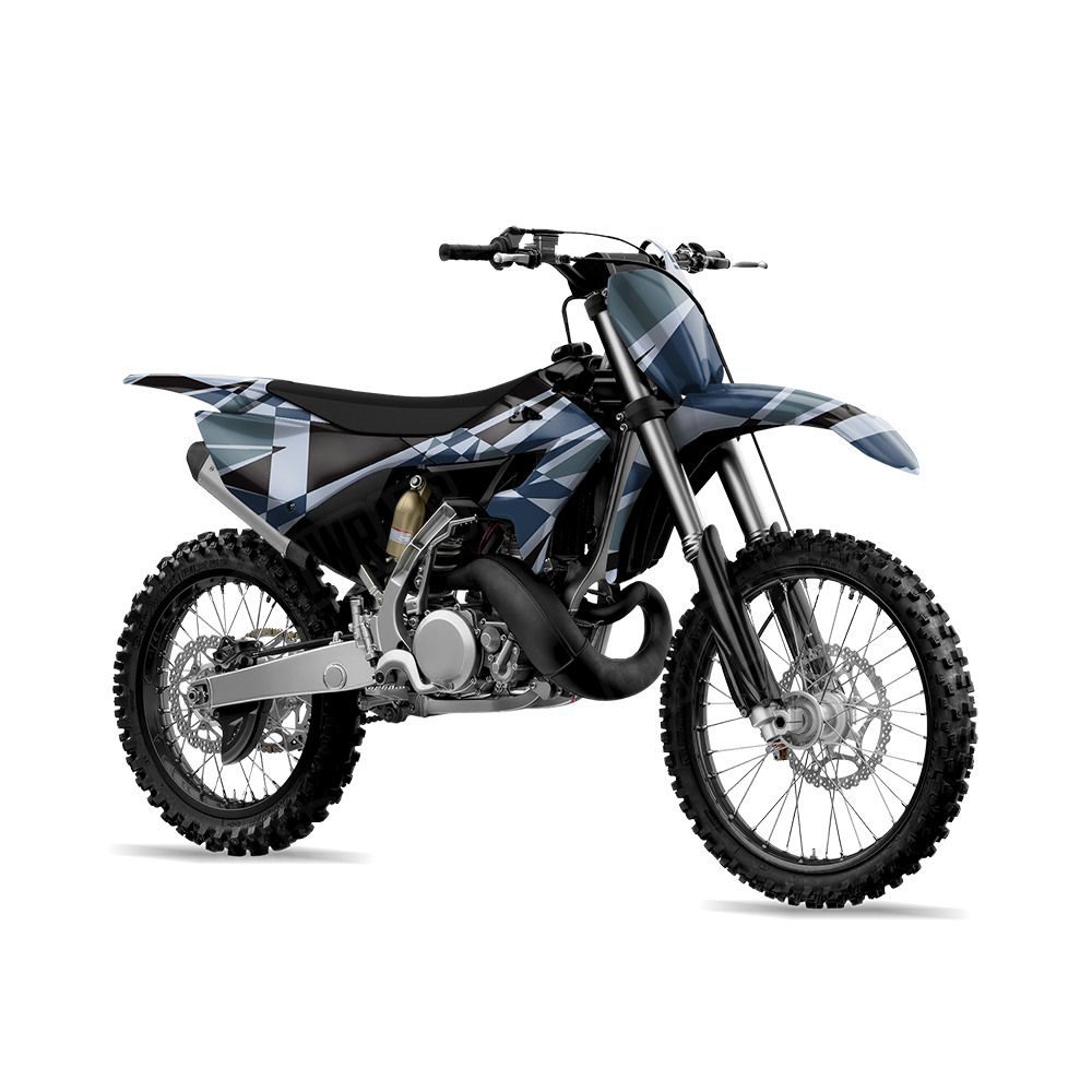 Sharp Navy Dirt Bike Wraps