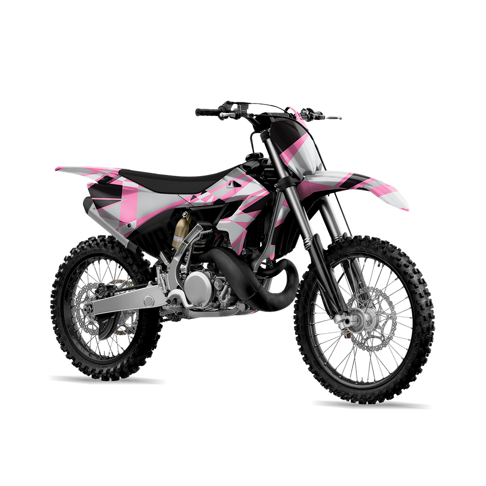 Sharp Pink Tiger Dirt Bike Wraps