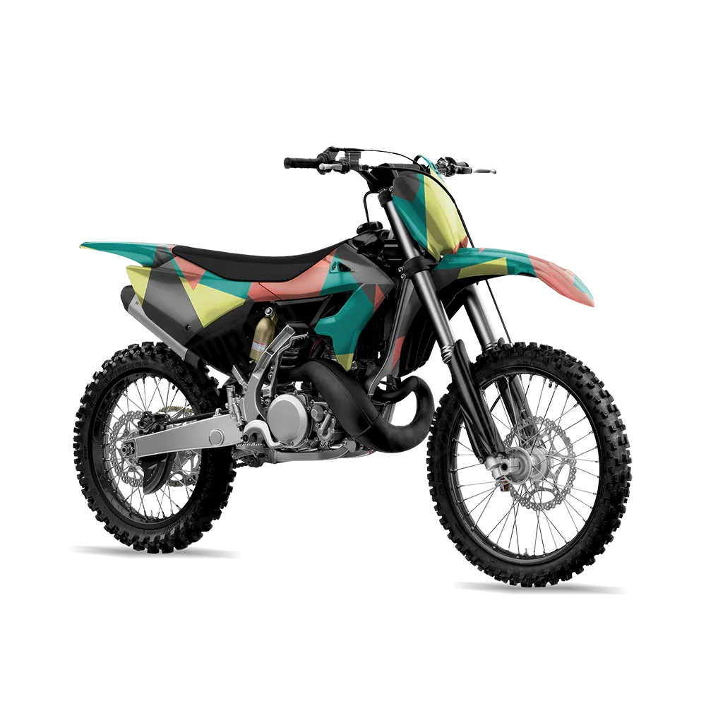Shattered Fiesta Dirt Bike Wraps