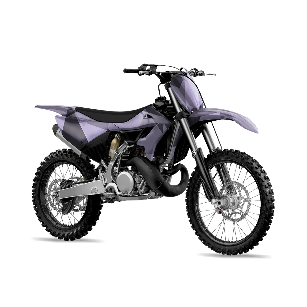 Shattered Lilac Dirt Bike Wraps
