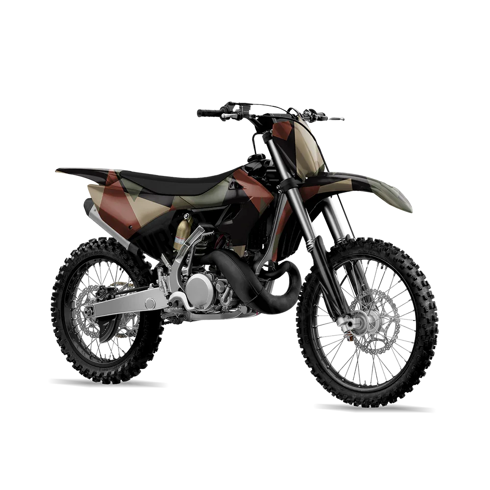 Shattered Militant Copper Dirt Bike Wraps