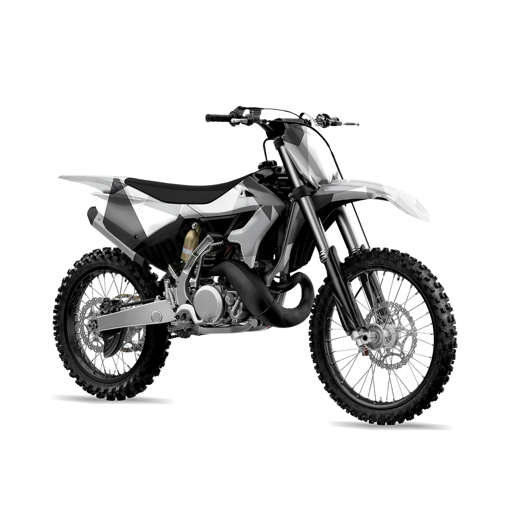 Shattered Snow Dirt Bike Wraps