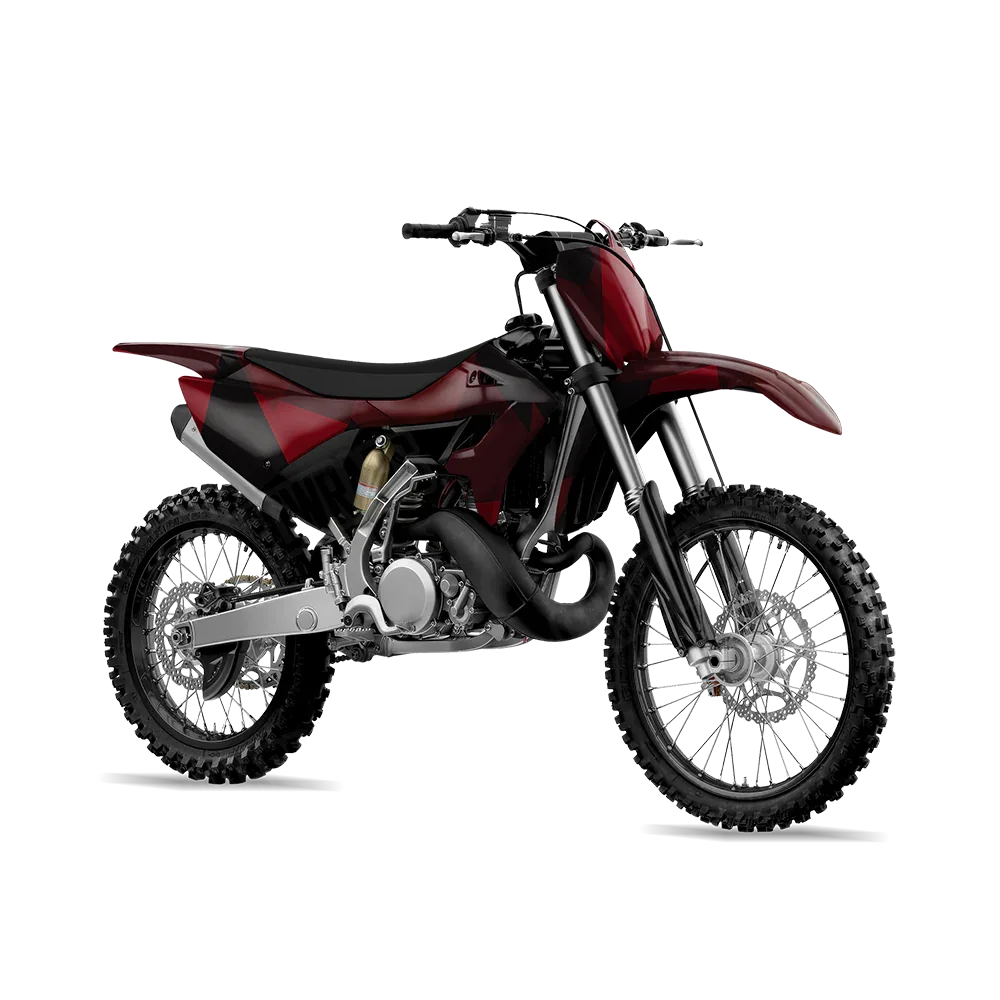 Shattered Vampire Red Dirt Bike Wraps