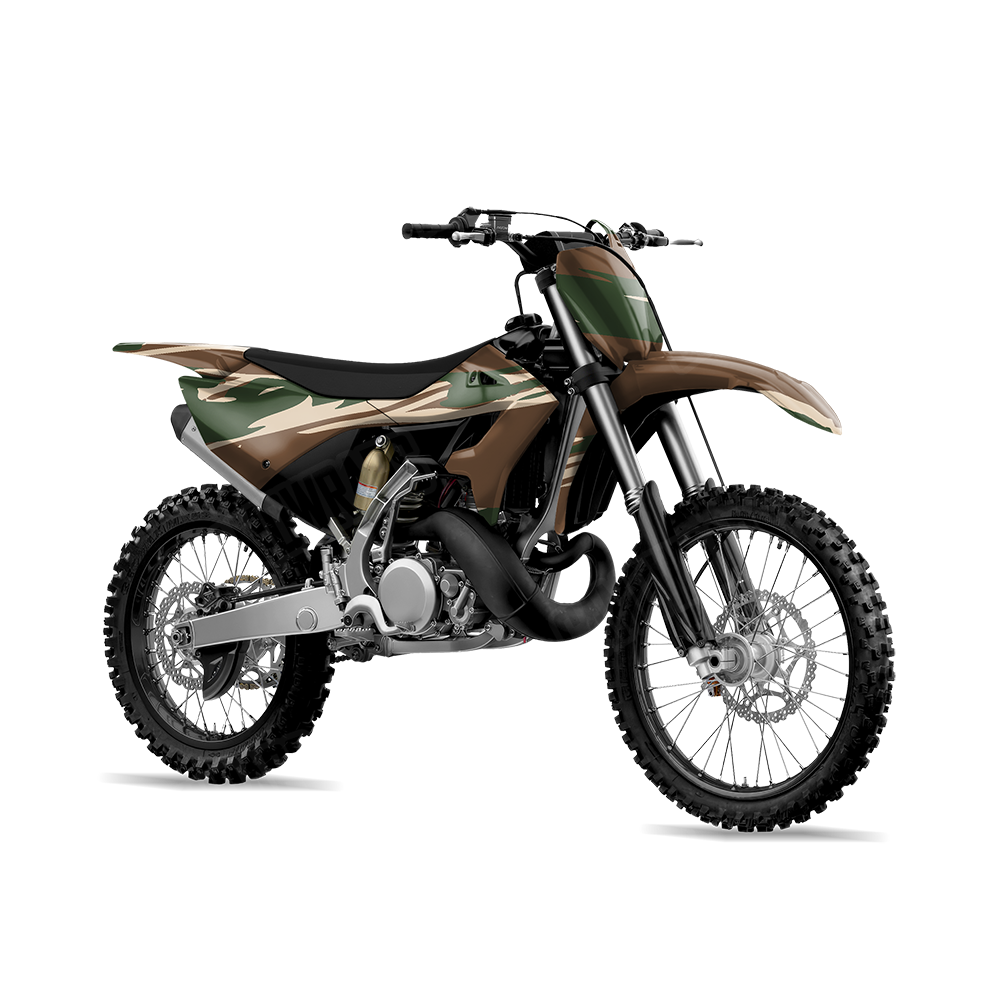 Shredded Woodland Dirt Bike Wraps