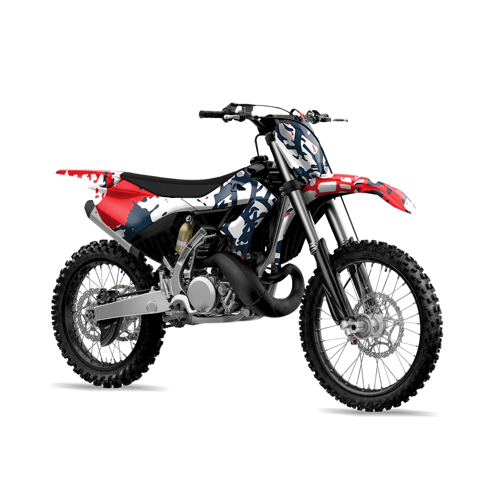Tire Splatter America Dirt Bike Wraps