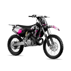 Tire Splatter Magenta Tiger Dirt Bike Wraps