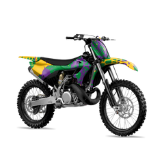 Tire Splatter Mardi Gras Dirt Bike Wraps