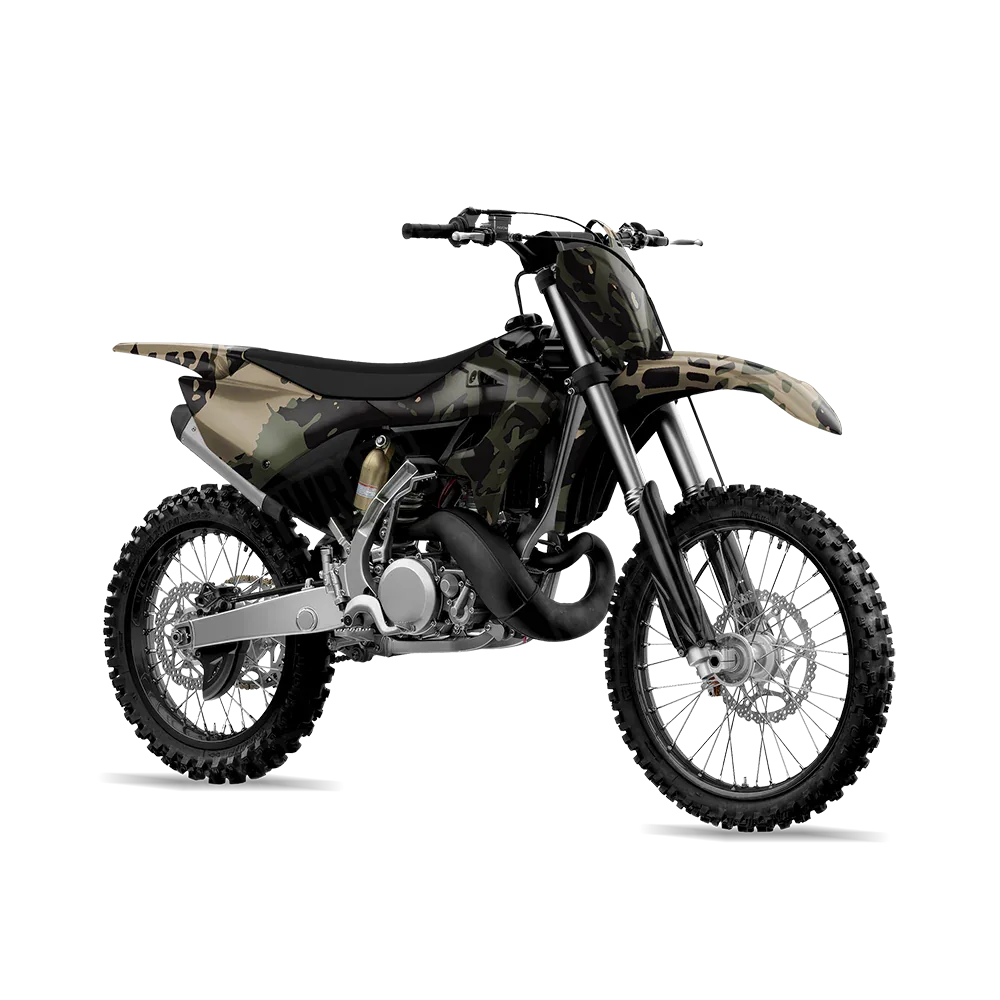 Tire Splatter Militant Green Dirt Bike Wraps