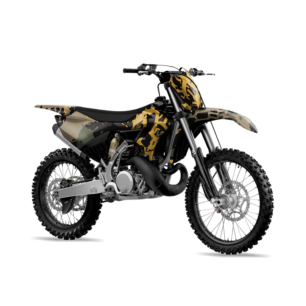 Tire Splatter Militant Yellow Dirt Bike Wraps