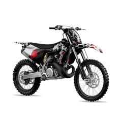 Tire Splatter Red Tiger Dirt Bike Wraps