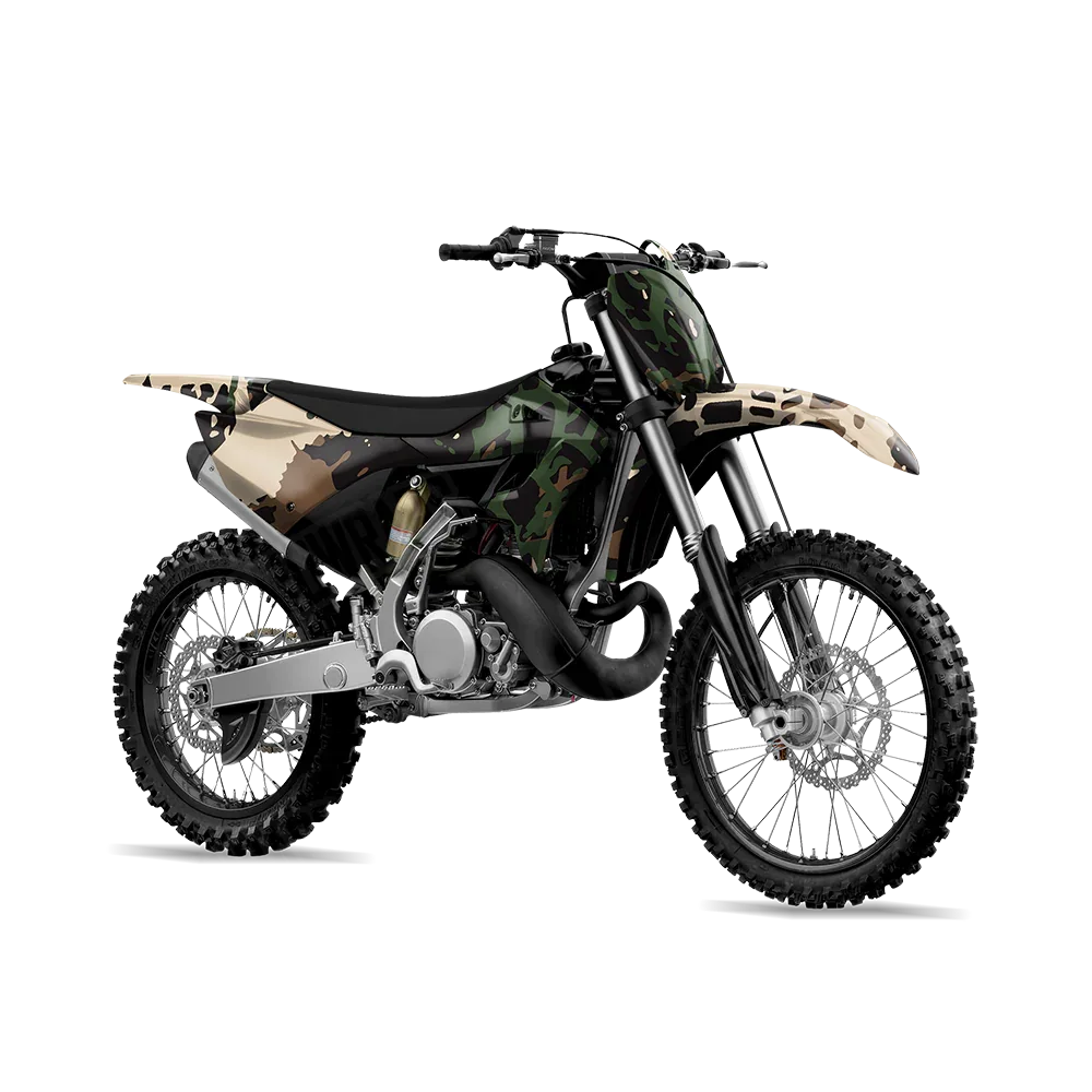 Tire Splatter Woodland Dirt Bike Wraps