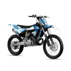 Treetop Baby Blue Dirt Bike Wraps