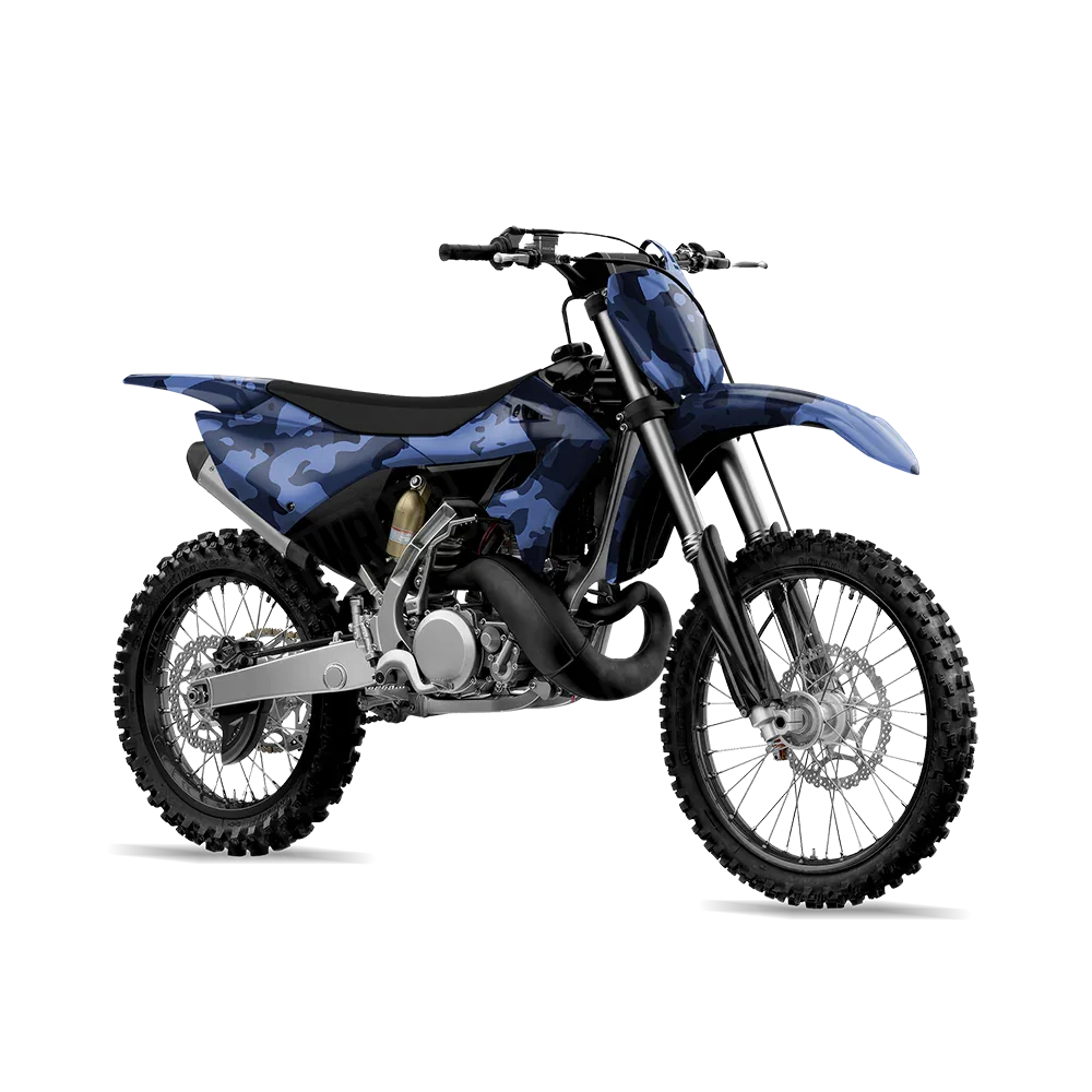Treetop Blue Midnight Dirt Bike Wraps