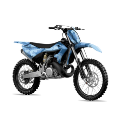 Treetop Cool Blue Dirt Bike Wraps