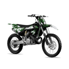 Treetop Green Tiger Dirt Bike Wraps