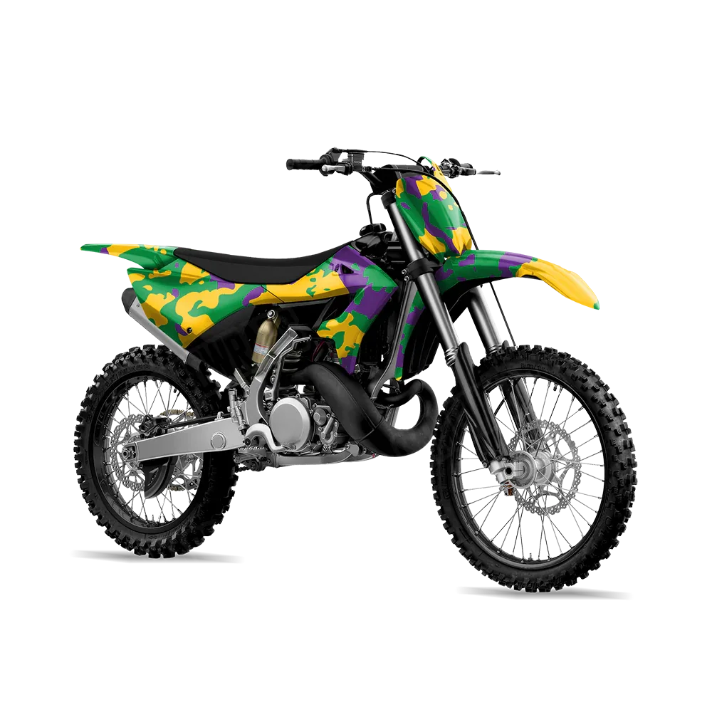 Treetop Mardi Gras Dirt Bike Wraps