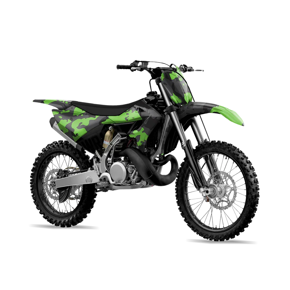 Treetop Metro Green Dirt Bike Wraps
