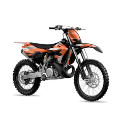 Treetop Orange Tiger Dirt Bike Wraps