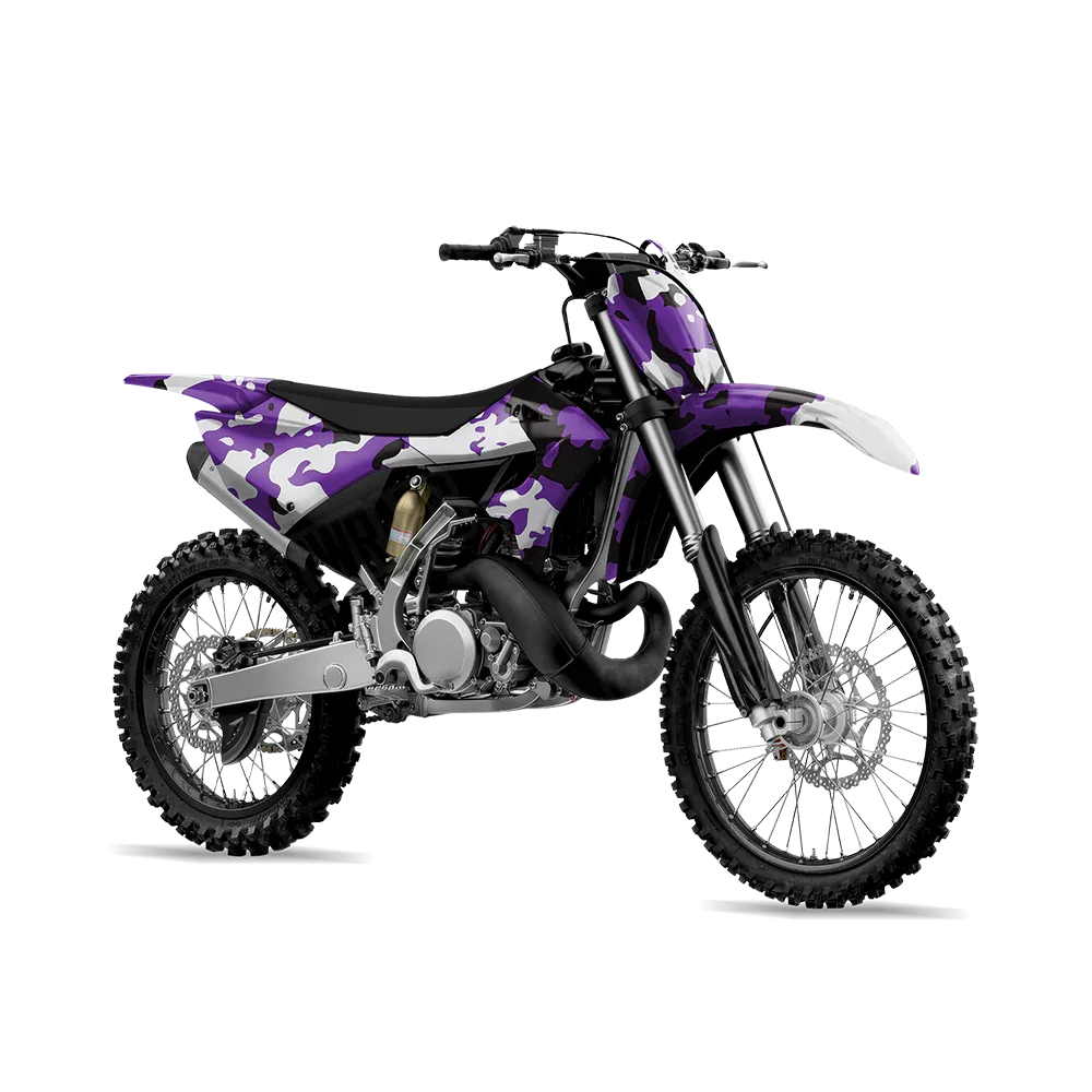Treetop Purple Tiger Dirt Bike Wraps