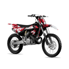 Treetop Red Tiger Dirt Bike Wraps