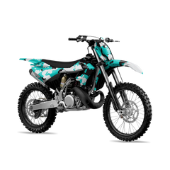 Treetop Tiffany Blue Tiger Dirt Bike Wraps