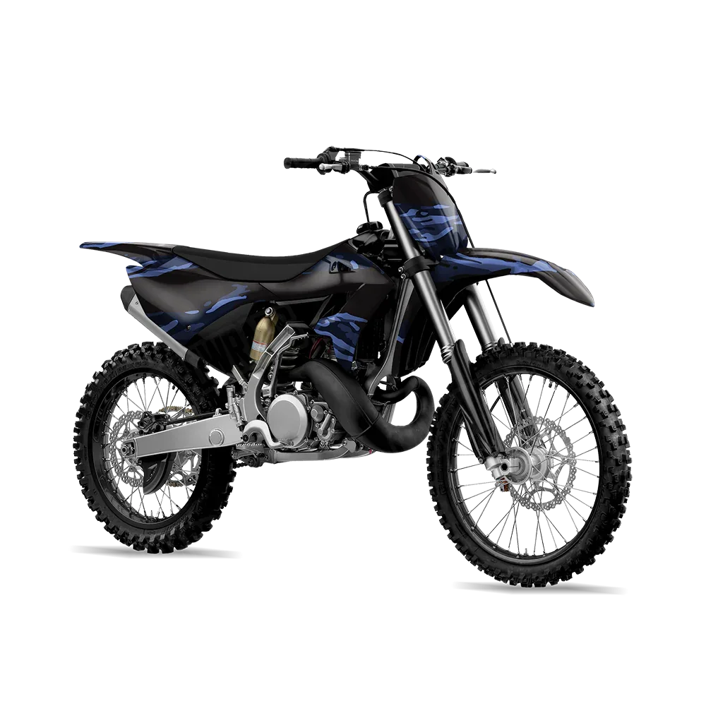 Vietnam Tiger Stripe Blue Midnight Dirt Bike Wraps