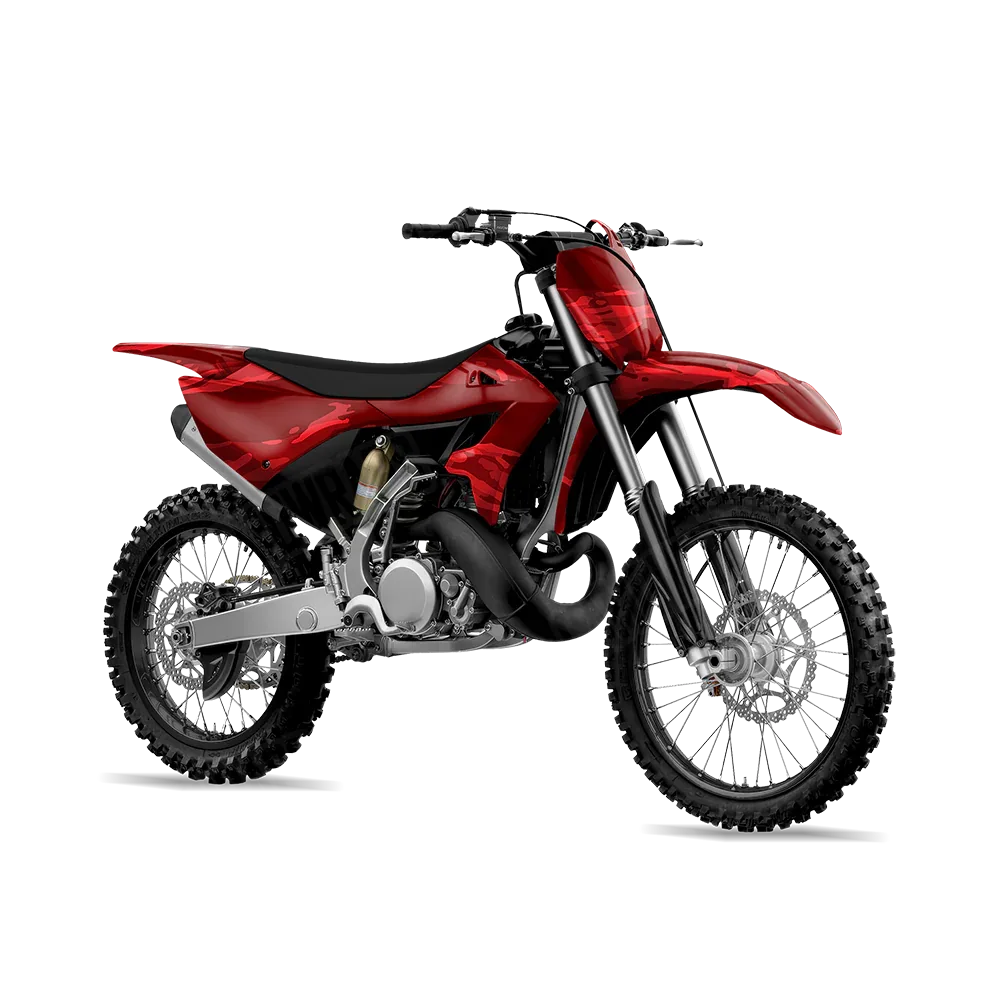 Vietnam Tiger Stripe Elite Red Dirt Bike Wraps