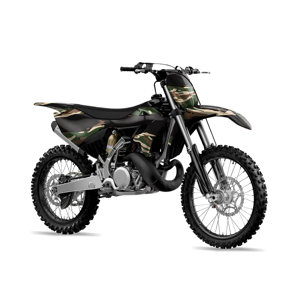 Vietnam Tiger Stripe Woodland Dirt Bike Wraps
