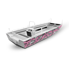 Compound Pink Tiger Fishing Boat Wraps
