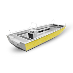 Crystal Elite Yellow Fishing Boat Wraps