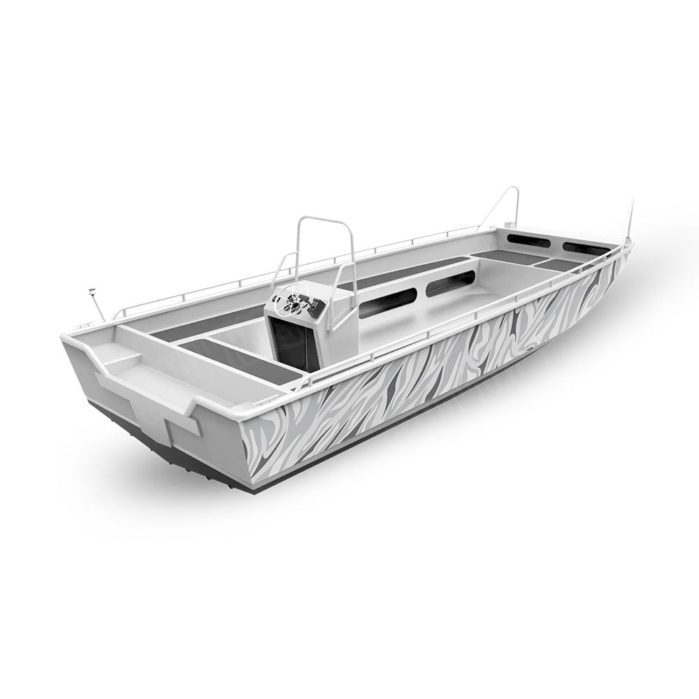 Fun Stripe Snow Fishing Boat Wraps
