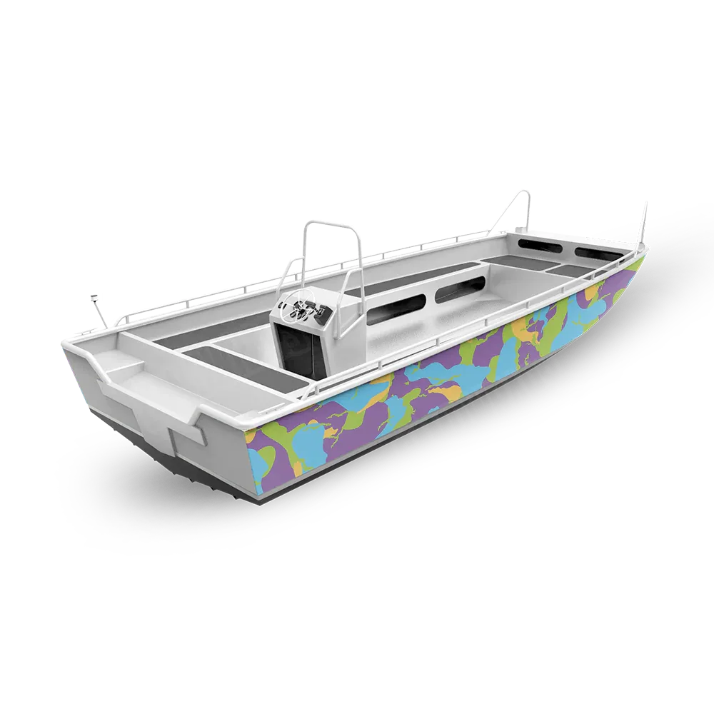 Ragged Fishing Boat Camo Vinyl Wraps - Camo Wraps