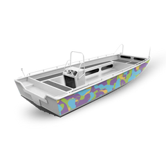 Ragged Fishing Boat Camo Vinyl Wraps - Camo Wraps
