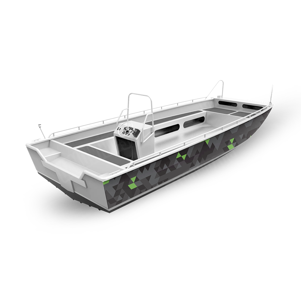 Triangle Metro Green Fishing Boat Wraps