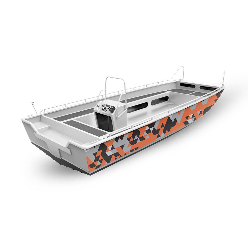 Triangle Orange Tiger Fishing Boat Wraps