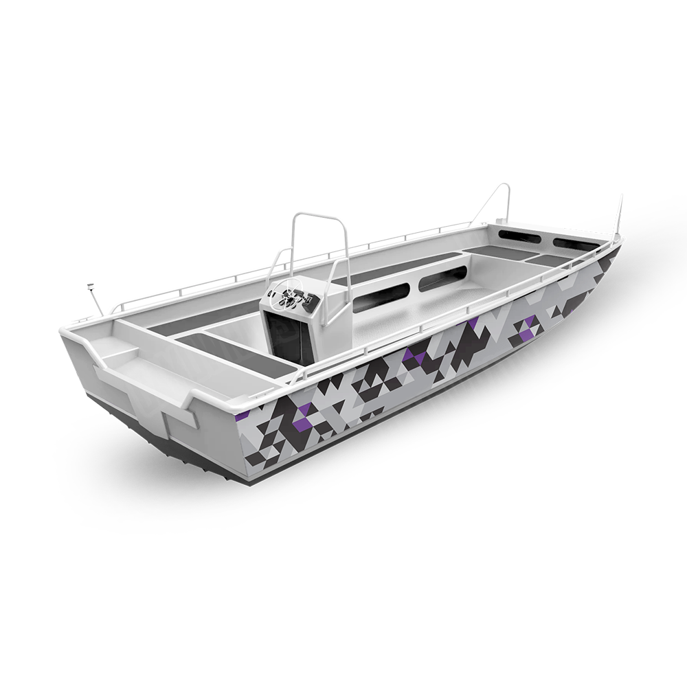 Triangle Urban Purple Fishing Boat Wraps
