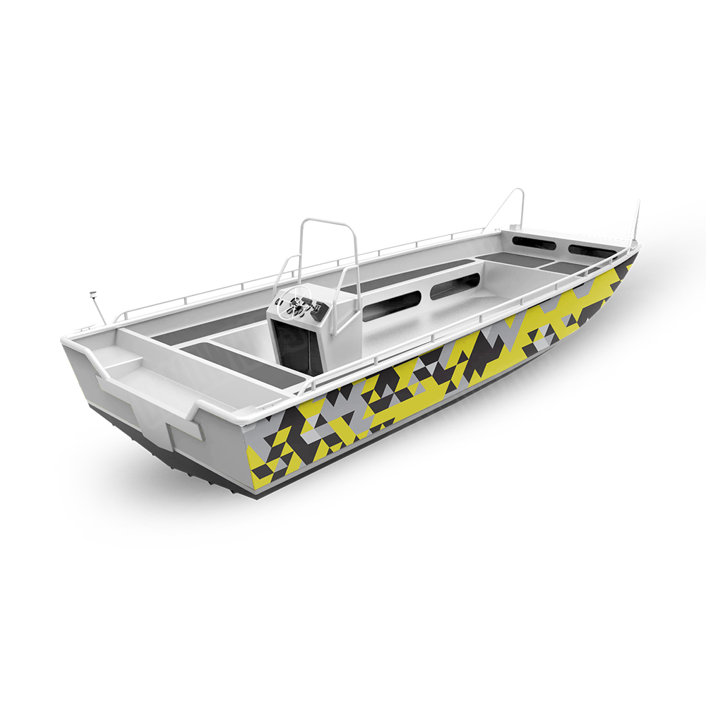 Triangle Yellow Tiger Fishing Boat Wraps