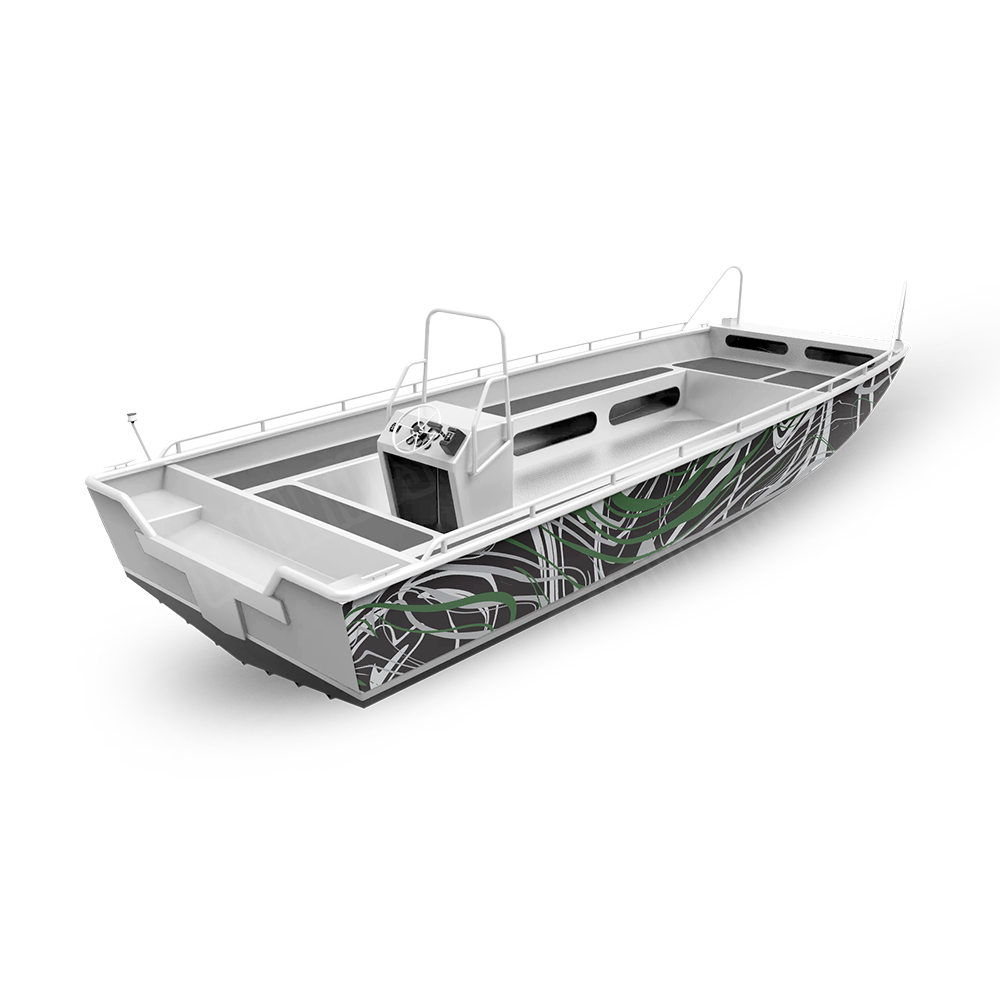 Liquid Smoke Green Tiger Fishing Boat Wraps