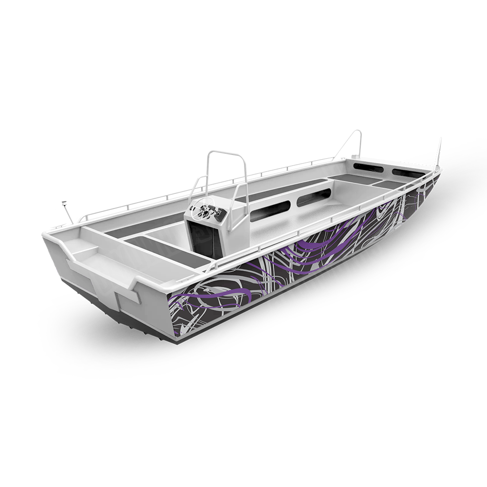 Liquid Smoke Purple Tiger Fishing Boat Wraps