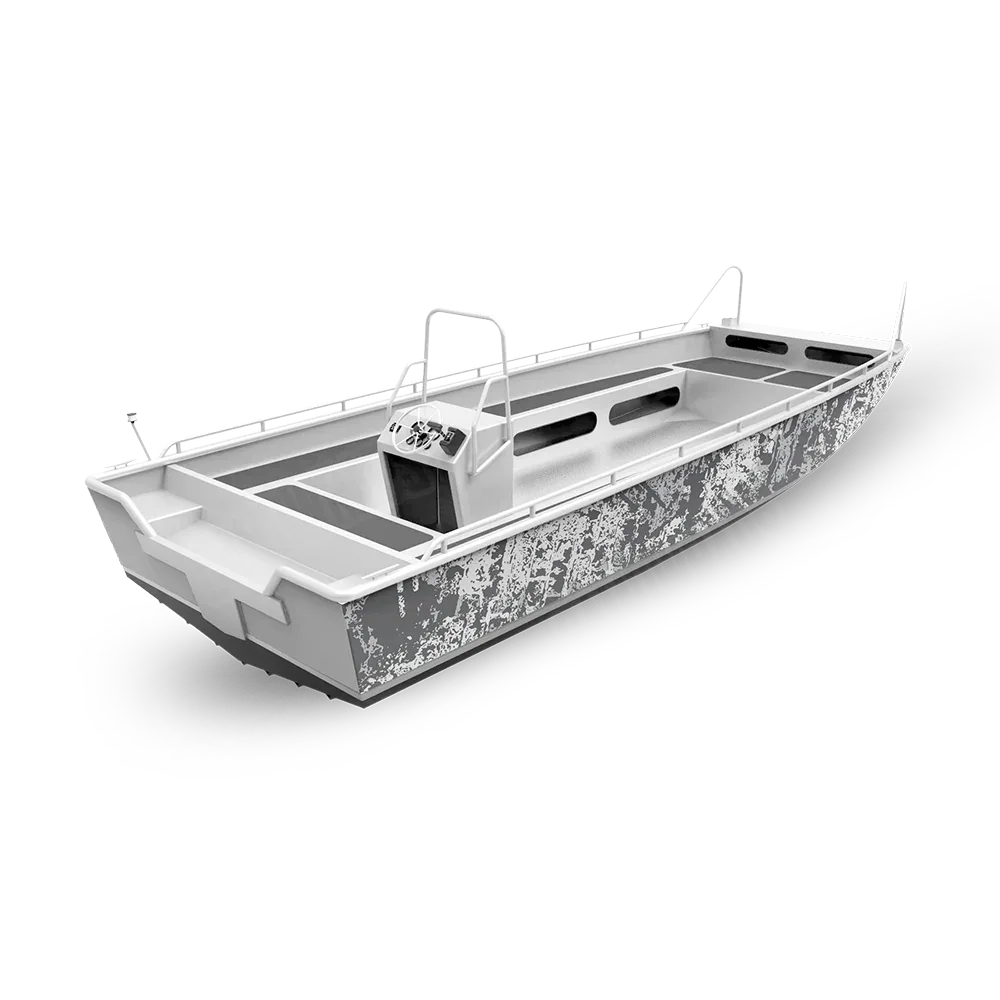 Pasted Snow Fishing Boat Wraps