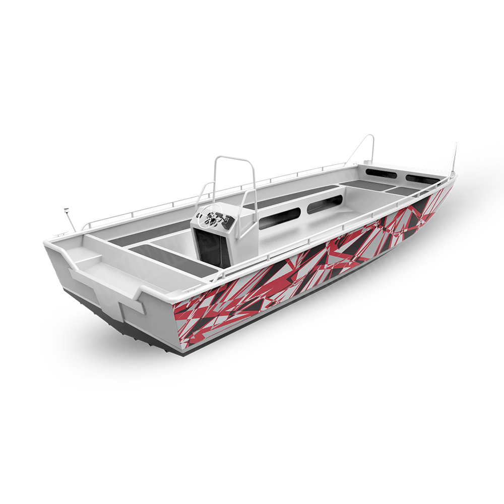 Sharp Red Tiger Fishing Boat Wraps