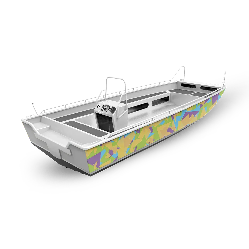 Shattered Fishing Boat Camo Vinyl Wraps - Camo Wraps