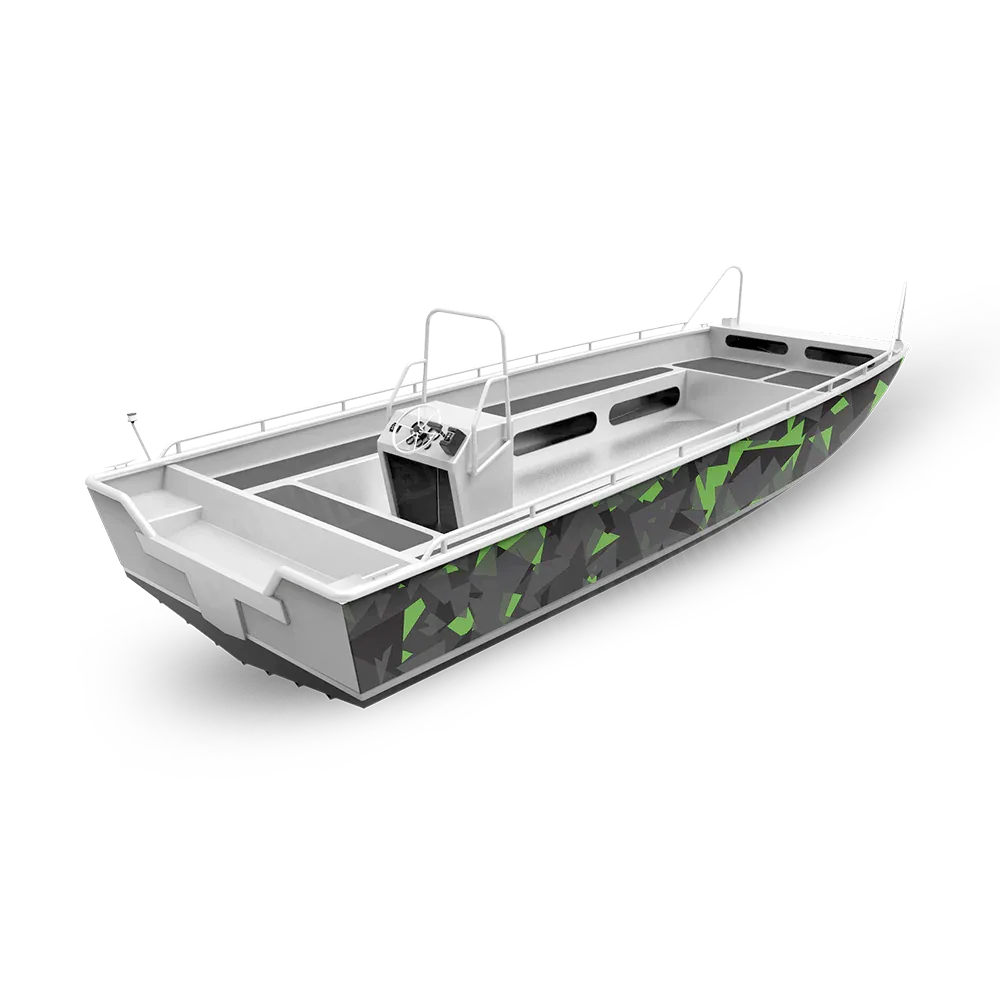 Shattered Fishing Boat Camo Vinyl Wraps - Camo Wraps