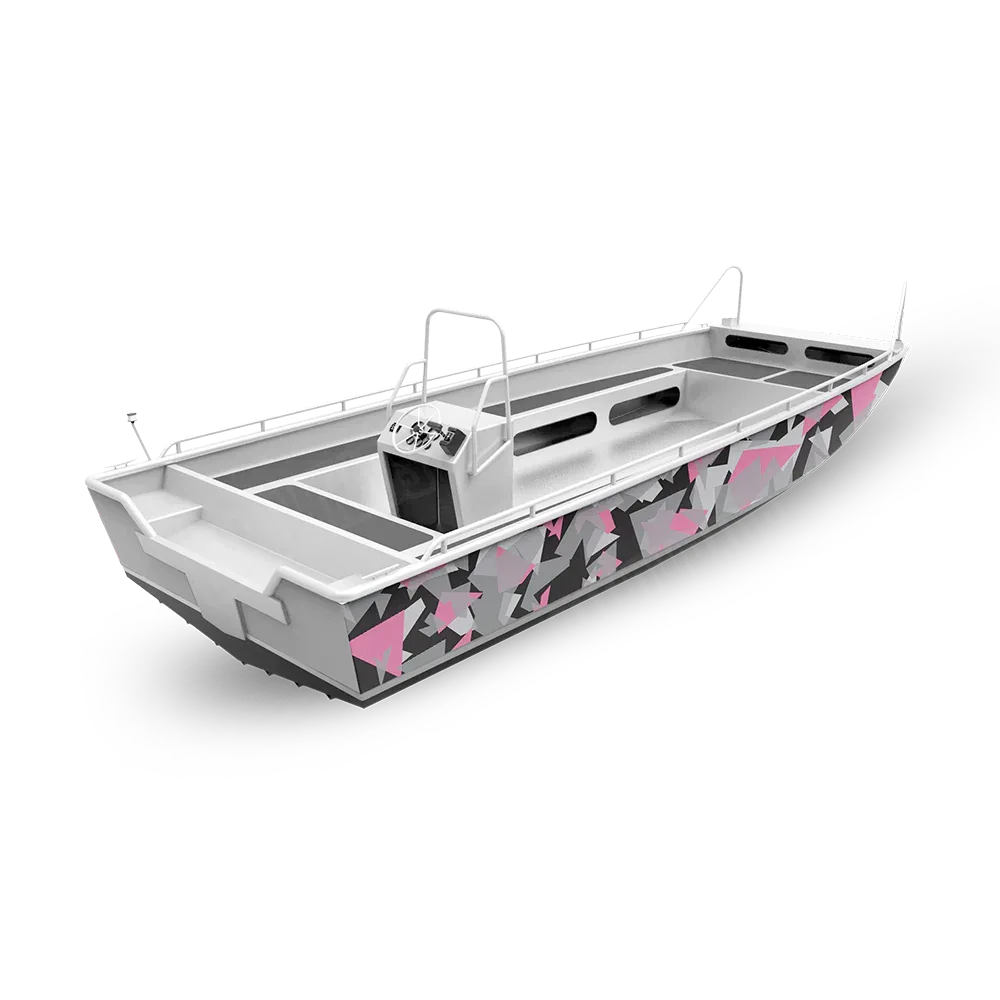 Shattered Fishing Boat Camo Vinyl Wraps - Camo Wraps