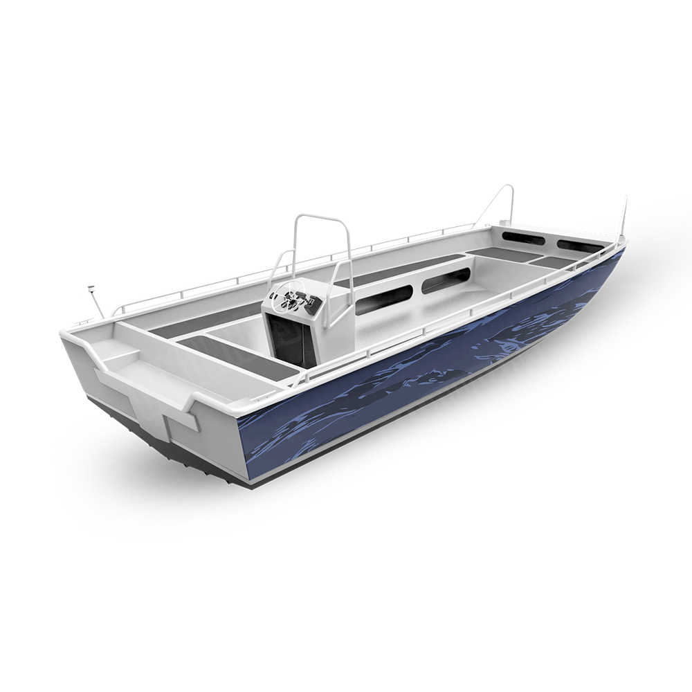 Shredded Blue Midnight Fishing Boat Wraps