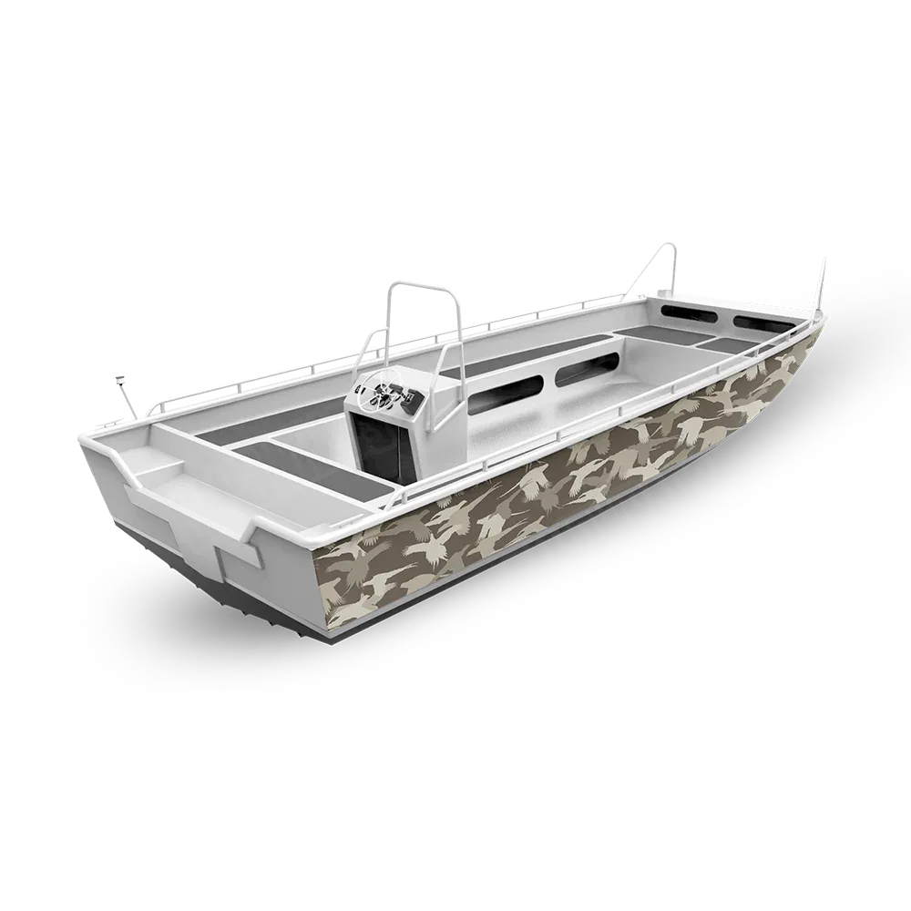 Silhouette Pheasant Fishing Boat Wraps
